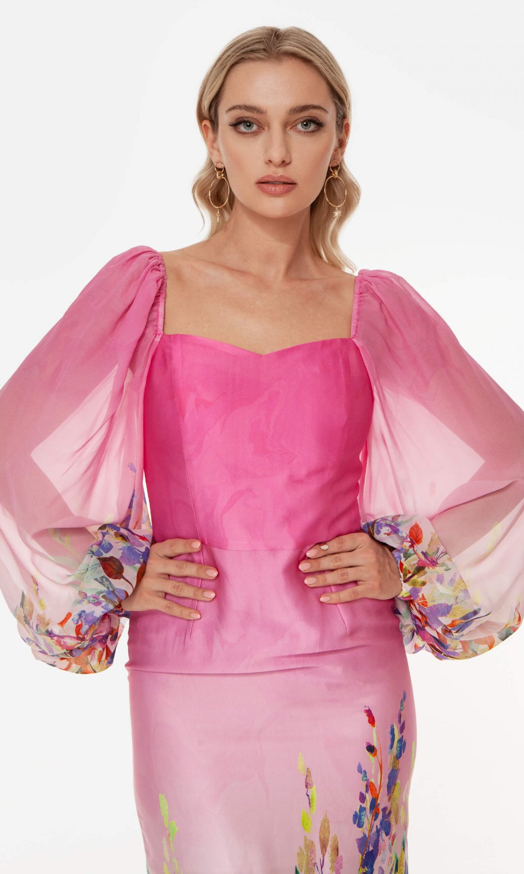 Sukienka ołówkowa BEATRICE - różowa