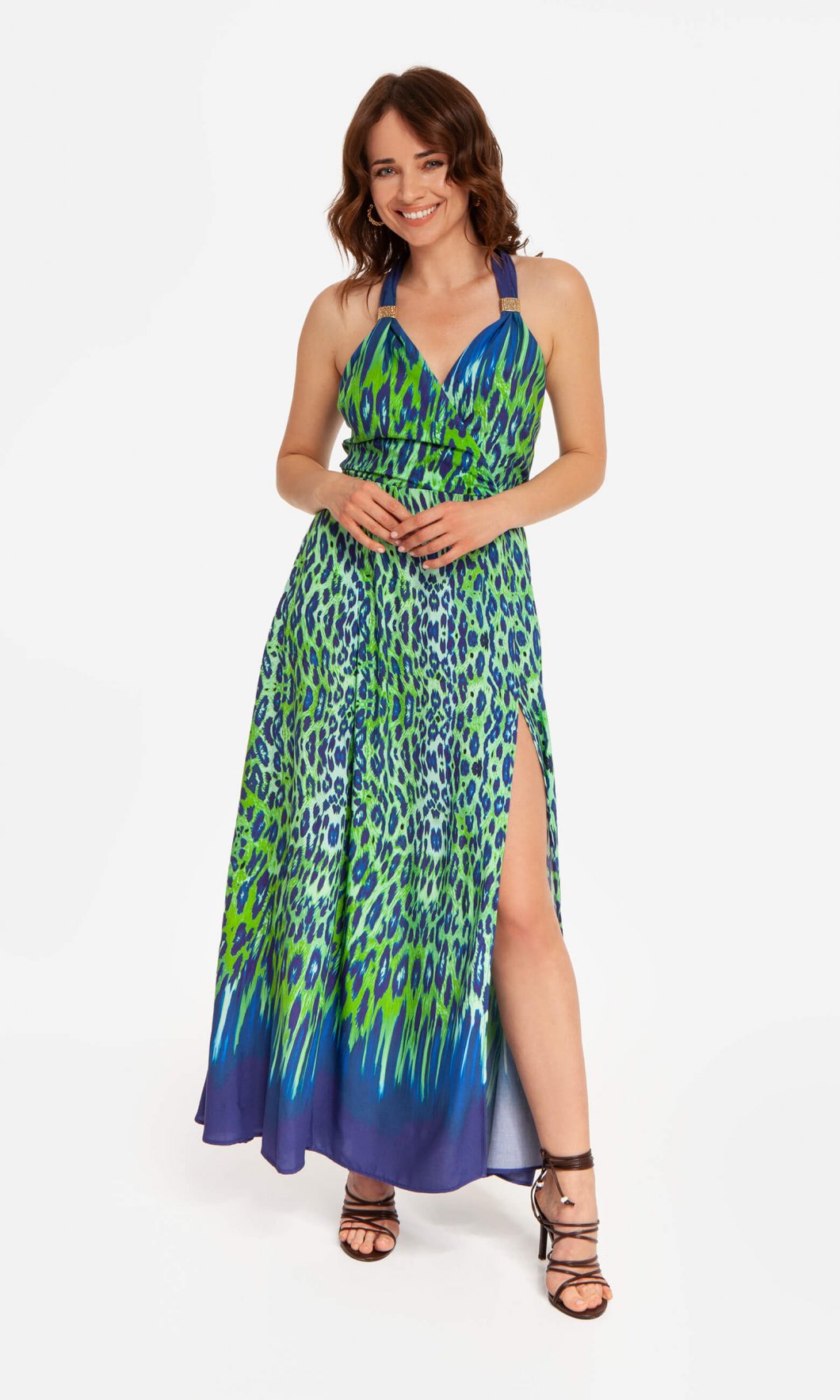 ANGEL dress - green and blue