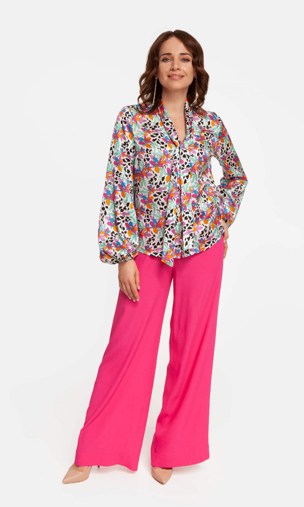 MILENA shirt - with pink accents